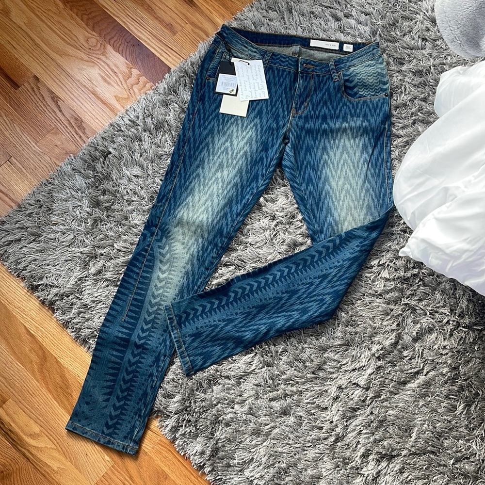 sass & bide tribal boho print denim NWT sz 27